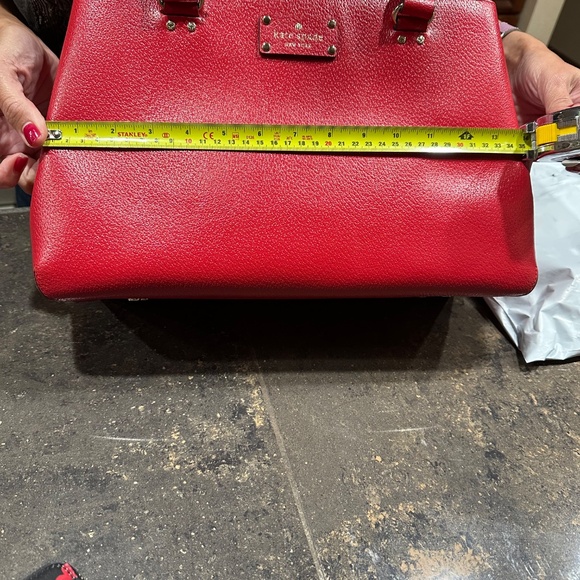 Kate Spade Red Leather Satchel - Picture 4 of 6